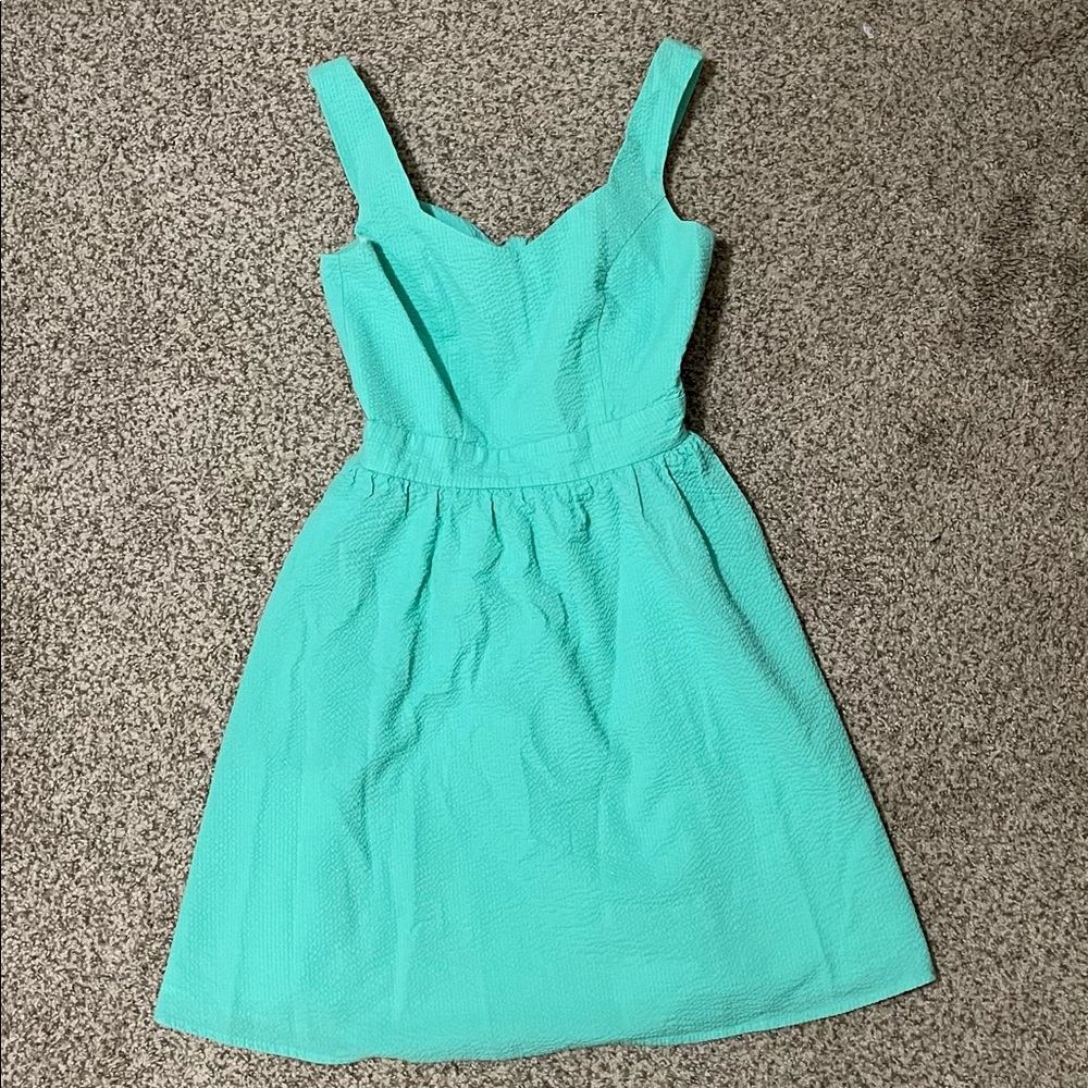 Lauren James Garrison Seersucker Dress - Seafoam